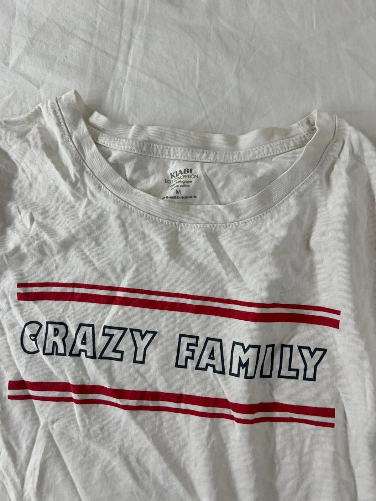 T-shirt branco com estampa de motivos vintage kiabi – photo 3